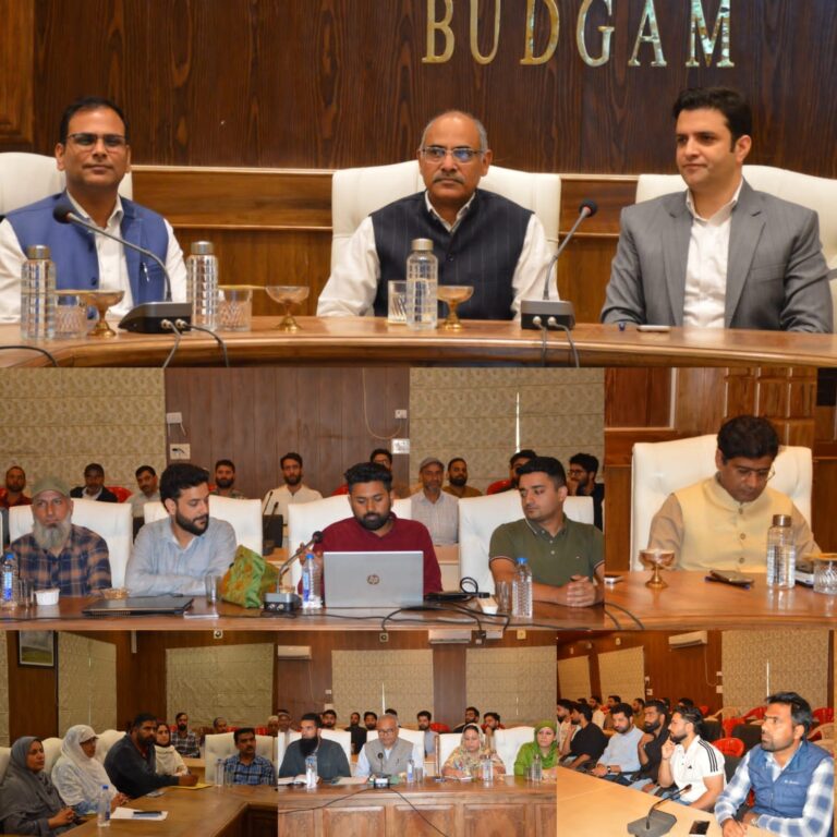 District Administration Budgam Holds Workshop on Prevention of Open Leaf Burning.Focus on source segregation, composting and sustainable management of biodegradable waste