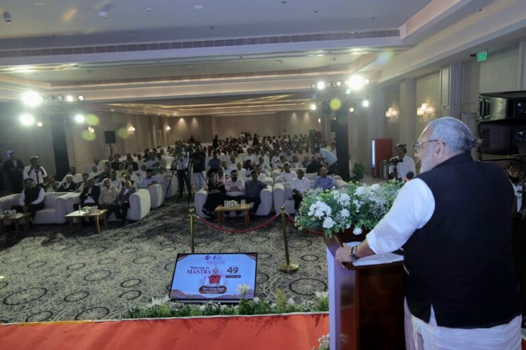 Union Minister Shri Giriraj Singh attended the 49th Foundation Day celebrations of MANTRA and shared his views on the institute’s remarkable journey and its contribution to the Indian textile industry
