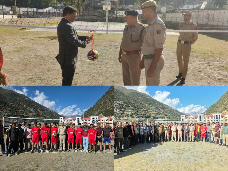 DISTRICT POLICE KISHTWAR ORGANISES VOLLEYBALL TOURNAMENT AT GULABGARH UNDER THE CIVIC ACTION PROGRAMME