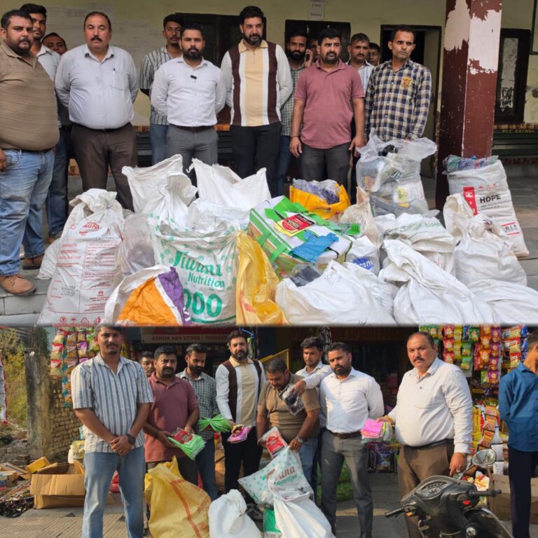MC Kathua intensifies enforcement against banned polythene, seizes 12 quintals of prohibited material
